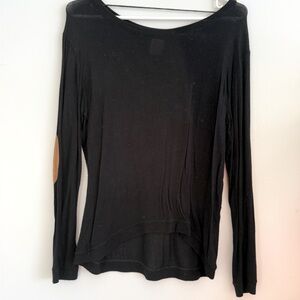 Elbow patch long sleeve top Zara